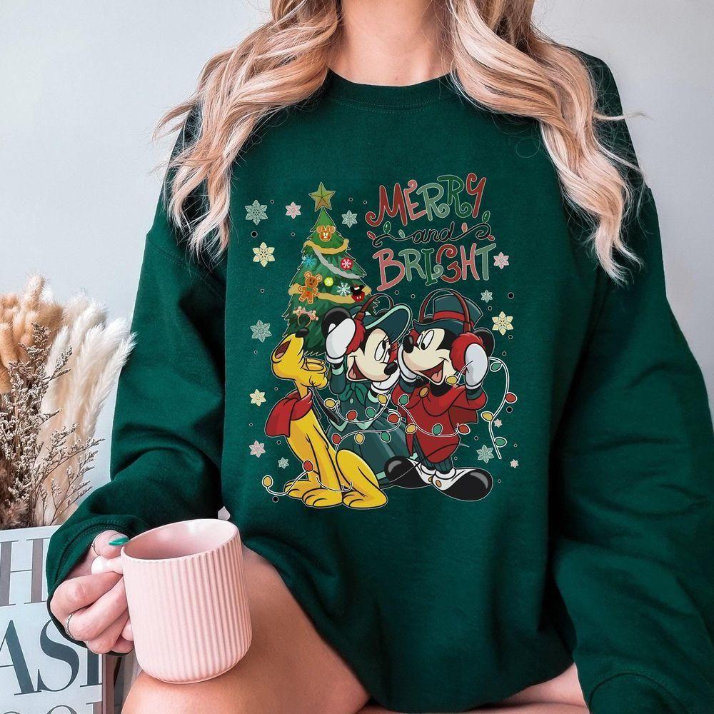 Vintage Mickey Minnie Disney Christmas On Main Street Vuitino Shirt Vintage Mickey Minnie Disney Christmas On Main Street Vuitino Shirt